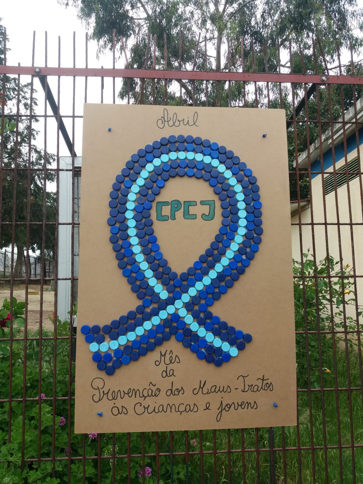 Laço Humano na Escola Básica de Camarate