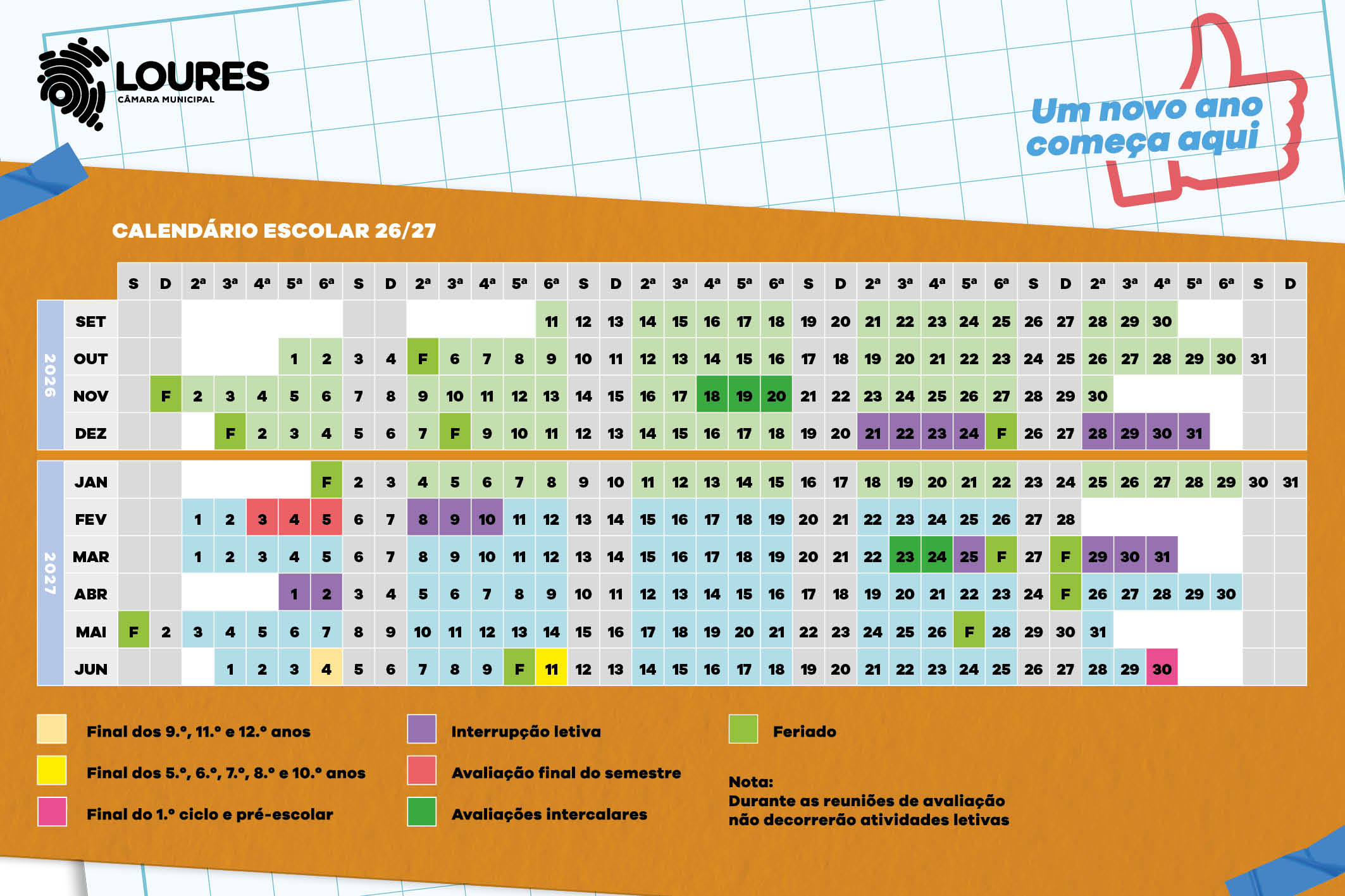 Calendário Escolar 2026/2027