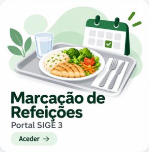 Marcação de Refeições: Portal SIGE 3